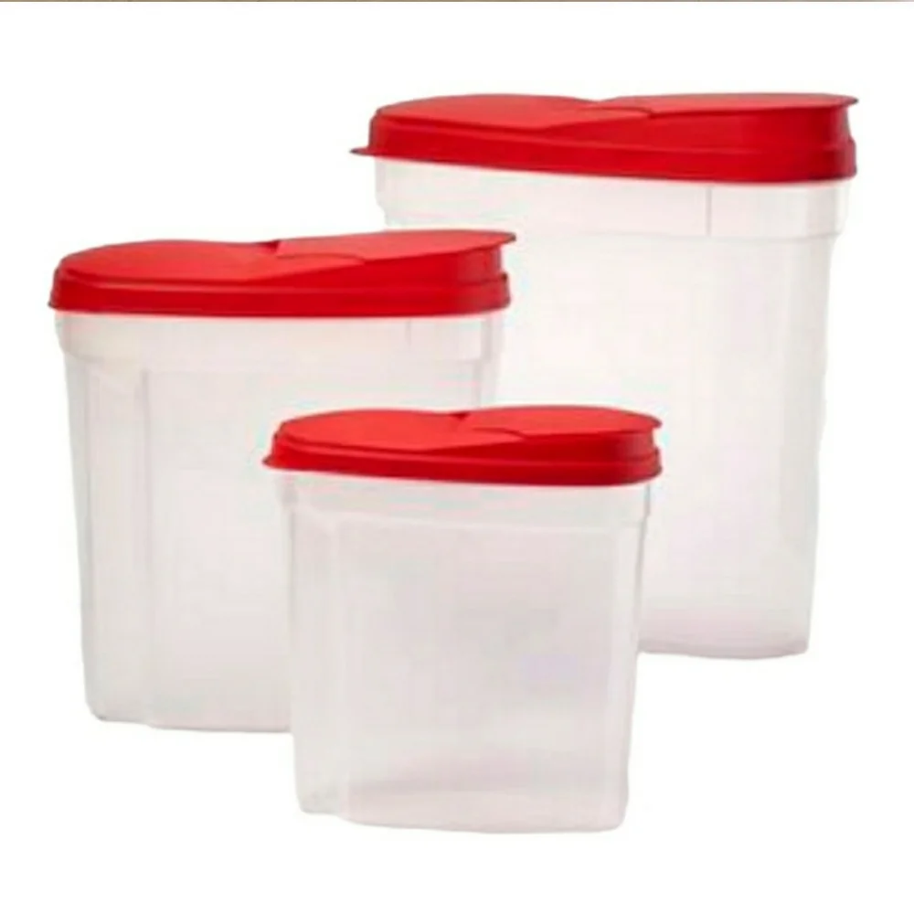 Food Storage Containers (3) Cereal Rice Pasta Dispenser